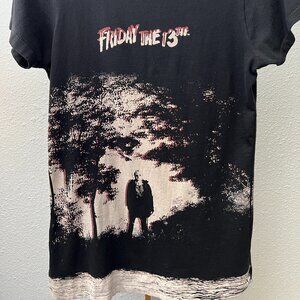 Friday The 13th Jason Voorhees 100% Cotton Horror Graphic T-Shirt SZ Med